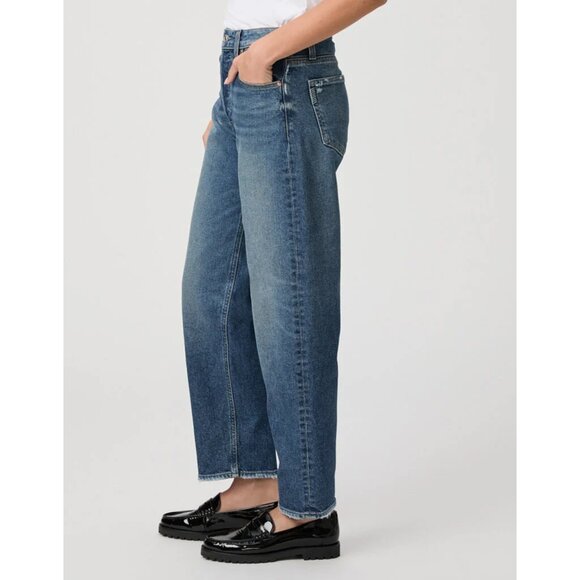 PAIGE Premium Denim Alexis High Waist Ankle Barrel Jeans (Lovejoy Distressed) 29 - Picture 11 of 13